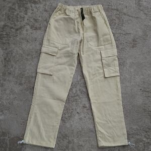 Boohoo Man Straight Leg Twill Cargo Trouser With Bungee Size XS